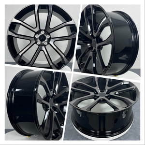 Nuevas <span class=keywords><strong>Llantas</strong></span> Spook Negras Brillantes de 18\" 114.3x5 Pulido, Rines de Aleación de 22\" con ET de 50mm 45mm 30mm 0mm para <span class=keywords><strong>X5</strong></span> E53 G20 F30 F31 <span class=keywords><strong>E46</strong></span> M54 - Product Image 2