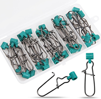 25 Pièces de Plombs Coulissants pour Ligne de Pêche, Ligne Tressée Haute Résistance avec Connecteurs de Plomb à Clip Duo-Lock, Kit de Boîte à Pêche