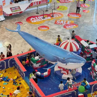 Jouet drone baleine volante télécommandée gonflable bionique, accessoire de spectacle pour les sites pittoresques, les centres commerciaux et les aquariums