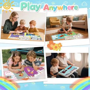 Kit Creativi per Bambini 4-8 Anni, Libri <span class=keywords><strong>da</strong></span> <span class=keywords><strong>Colorare</strong></span> con Adesivi Include <span class=keywords><strong>Principesse</strong></span>, Traffico, Animali, Design Multicolore, Regali per Creare 40 Immagini - Product Image 3