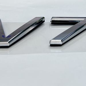 Çin fabrika toptan özel 3D Logo olmayan Metal etiket su geçirmez araba tabela plastik yapıştırıcı malzemeden yapılmış - Product Image 3