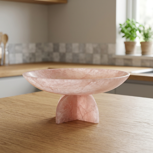Handmade <b>Pink</b> Marbled Resin <b>Bowl</b> Polished Minimalist Design for Fruit and Snacks Serving Home Decor Unique Style New Arrival - Product Image 1