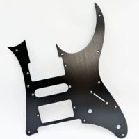 Protector de Guitarra Eléctrica de Aleación de Aluminio Oxidado Lacado Cepillado 7V IB, Placa Protectora Decorativa Antirrayas de 1.5MM, Accesorios