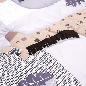 Biancheria da letto animale del bambino del leone del fumetto messa 100% biancheria da letto della culla del cotone messa per il ragazzo - Product Image 5