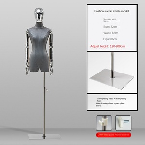 Espositore in Plastica per Modelli, Manichino a Mezzo Busto o Intero per Abbigliamento Femminile, Mano Nera Placcata, Accessori per Esposizione - Product Image 5