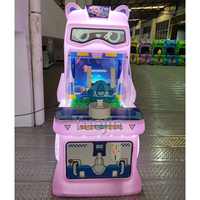 Machine de jeu d'arcade à monnayeur pour enfants : tir de balles - Plastique