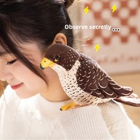 Peluche Aigle de Simulation, Petite Poupée Faucon, Décoration Cognitive, Accessoire Photo PP