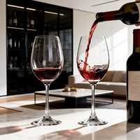 Verres à vin à long pied personnalisés avec logo pour mariage, capacité 19,95 oz, design classique pour usage quotidien, réunions de famille, vente en gros