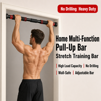 Bar Pull Up Pintu yang Dapat Disesuaikan, Ramah Lingkungan, Tahan Lama, 65-100cm, Anti Selip, EVA, OEM, Pesanan Grosir, Alat Gym Rumahan untuk Kusen Pintu
