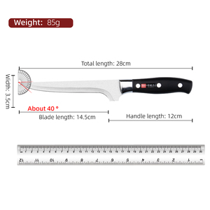 Spot gros manche en plastique tranchant japon couteau de cuisine Forge couteau à filet de poisson pour le ménage - Product Image 5