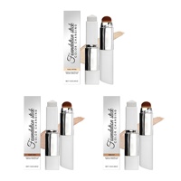 Stick de fond de teint deux-en-un changeant de couleur, fini mat transparent, maquillage léger, tenue naturelle, taille standard, tous types de peau