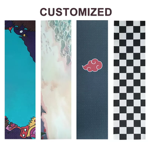 Mẫu miễn phí không thấm nước màu đen trong suốt tùy chỉnh thiết kế PVC chống trượt sàn Skateboard Grip băng 9 "x 33" - Product Image 5