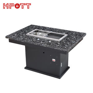 Fabriek Custom Rookloze Elektrische Hotpot Koreaanse <span class=keywords><strong>Bbq</strong></span> Tafels Voor Restaurant - Product Image 5