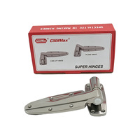 Engsel Pintu Cold Storage Coolmax Cm 1238 Seri, Bahan Zinc Alloy Tebal, Sudut Buka 180 Derajat, 4 Lubang, Pasangan Bantalan, Desain Modern