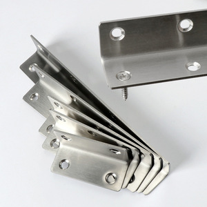 JINNATE Stainless Steel L-Shaped Angle Bracket 90 Degree Furniture Connector Reinforced Support Bracket For Shelf And Cabinet - Product Image 2