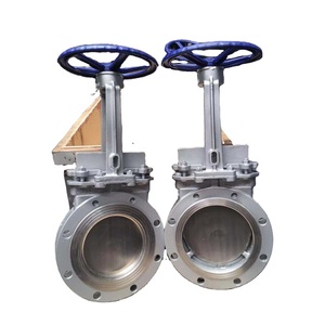 Válvula de cuchilla con brida de acero inoxidable DN125 de 30 pulgadas con elevación cuadrada - Product Image 3