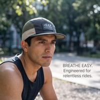 Casquette de cyclisme 4ugear personnalisée en ripstop bicolore à 5 panneaux, respirante, à séchage rapide, réglable, pour le sport et la course en extérieur