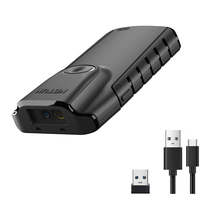 Escáner de Código de Barras 2D Bluetooth con Clip Trasero, Lector de Códigos QR Inalámbrico para Teléfono Inteligente y Tableta, Escáner de Código de Barras Portátil