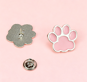 Broche de Metal Personalizado <span class=keywords><strong>Vintage</strong></span> com Impressão UV de Patinha de Gato e Cachorro em Relevo 3D – Presente Lembrança - Product Image 6