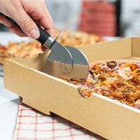 Caja de Pizza Corrugada Ecológica, Rígida y Transpirable con Logotipo Personalizado, Empaque para Llevar para Entrega a Domicilio