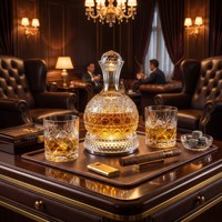 Vaso de Whisky Giratorio 360° Comercial con Base LED, Vajilla Profesional para Bares y Discotecas, Suministro al por Mayor para Restaurantes