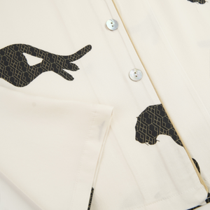 Cổ Điển In Tre Đồ Ngủ Tùy Chỉnh Loungewear Đặt Thanh Lịch Bộ Đồ Ngủ Thiết Lập Dài Tay Áo Womens Ngủ Sang Trọng Đêm Mặc Cho Phụ Nữ - Product Image 4