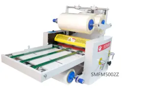 SMFM5002Z Alat Laminasi 360Mm, Mesin Laminasi Dua Sisi Kecil A3 A4 A5, Mesin Makan Manual Rumah Kantor