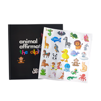 Livre d'autocollants mignons de l'alphabet pour enfants à couverture rigide avec impression personnalisée pour enfants
