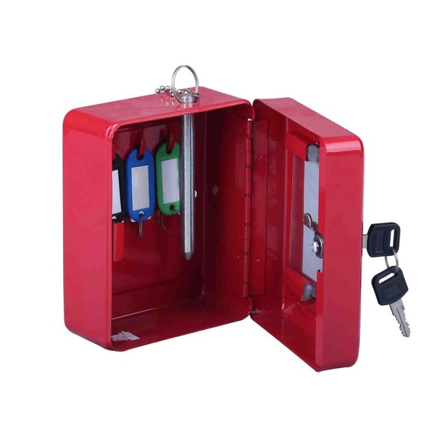 Factory High Quality  Durable Steel Mini Key Lock Emergency Locking Key Safe Box With Two Keys