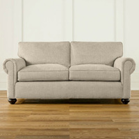 Rhoohill Maßgefertigtes Amerikanisches Wohnzimmer-Leinensofa, Französischer Landhausstil Retro-Sitzgruppe mit 3 Sitzen