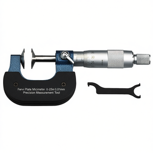Micrómetro de Placa Fervi 0-25mm 0.01mm Herramienta de Medición de Precisión - Product Image 2