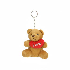 Portachiavi 4 \ "orso bruno con cuore peluche 360 pz/CS - Product Image 4