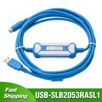 Adaptateur industriel AMSAMOTION USB-SLB2053RASL1, conducteur en cuivre, câble USB RS232 isolé en PVC, programmation PLC série Emerson EC