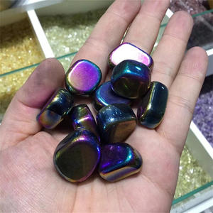 <span class=keywords><strong>Cristalli</strong></span> Naturali a Cubo All'Ingrosso 20-30mm, <span class=keywords><strong>Ematite</strong></span> Aura Arcobaleno al Titanio, Pietre Burattate per Regalo - Product Image 5