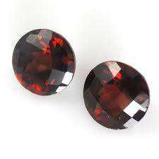 Gema de Granate Rojo Sintético Hecha a Mano, Corte Brillante Redondo de 2 Quilates para Joyería, Gemas Sueltas - Product Image 2