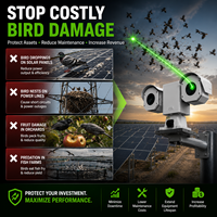 Sistema de cámara PTZ con repelente de aves láser inteligente con IA, impermeable IP67, para control y disuasión en redes eléctricas