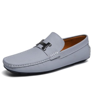 Chaussures pour hommes, mocassins, chaussures décontractées, chaussures en cuir, chaussures de navigation plates colorées grande taille pour le printemps - Product Image 6