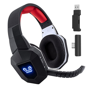Cuffie da gioco Wireless da 2.4GHz per PC PS4 PS5 Mac <span class=keywords><strong>Nintendo</strong></span> <span class=keywords><strong>Switch</strong></span> cuffie da gioco con microfono staccabile con cancellazione del rumore - Product Image 1