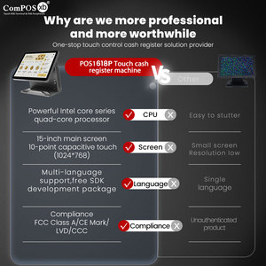 레스토랑용 올인원 윈도우즈 슈퍼마켓 POS 시스템, 선택 가능한 지능형 터치스크린 POS 캐시 레지스터 - Product Image 2
