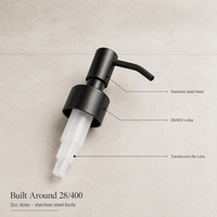 Distributeur de savon pour hôtel, restaurant, salle de bain, en or brossé, 28/400 2cc, pour usage commercial