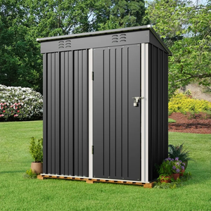 Caseta <span class=keywords><strong>de</strong></span> <span class=keywords><strong>Almacenamiento</strong></span> <span class=keywords><strong>Exterior</strong></span> <span class=keywords><strong>de</strong></span> 5' x 3' con Techo Plano, Gabinete Metálico para <span class=keywords><strong>Almacenamiento</strong></span> <span class=keywords><strong>Exterior</strong></span> - Product Image 4