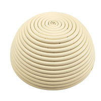 Vente en gros Panier rond en plastique fait main en rotin Banneton PP rotin pour l'épreuvage du pain Baskert Sourodugh pour le pain