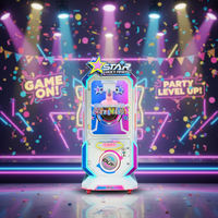 NAUGHTY DOG Machine à poupées en métal pour enfants - Fonctionne avec des pièces de monnaie/billets, prise universelle 110/220V, pour les enfants de 3 ans et plus