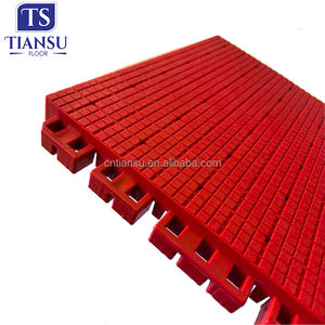 Terrains extérieurs de badminton et de pickleball Revêtement de sol TPV Carreaux de sol à emboîtement Carreaux pour sports de - Product Image 1