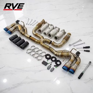 ระบบท่อไอเสียไทเทเนียม RVE สำหรับ Corvette C8 Z06 Catback Exhaust ใช้ได้กับวาล์ว OEM พร้อมปลายท่อคาร์บอนไฟเบอร์สำหรับรถยนต์ - Product Image 5