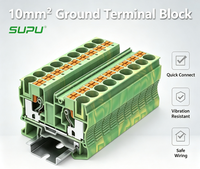 Connecteur de rail DIN TP10, connexion électrique par compression, bornier industriel à câblage rapide, borniers électriques