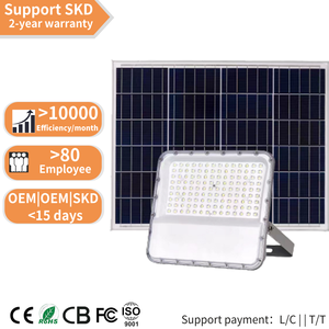 Ip68 luce solare di inondazione all'aperto impermeabile telecomando 500W SMD Led solare lampada da giardino ad alta potenza ad alta quantità di luce Pitch - Product Image 1