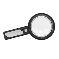 Loupe d'identification de collection de bijoux anciens RS New Handheld Reading Loupe 5X 10X 15X 8LED