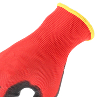 Gants de travail de sécurité MaxiPact 13 Gauge en polyester avec paume enduite de PU, personnalisables, antidérapants, avec poignet tricoté pour la maçonnerie et l'aménagement paysager