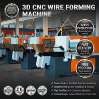 Machine de pliage de fil automatique 3D certifiée CE, fabrication directe en Chine, machine de formage de fil CNC pour le pliage du fil d'acier